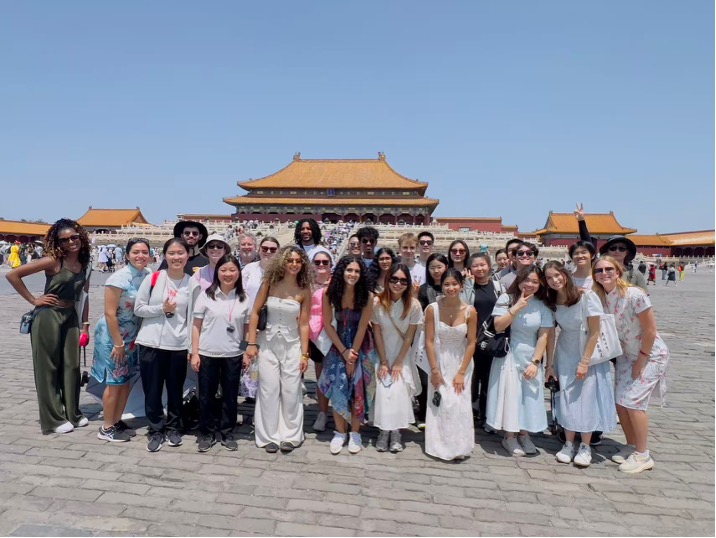 Group photo at the Forbidden Palace in Beijing